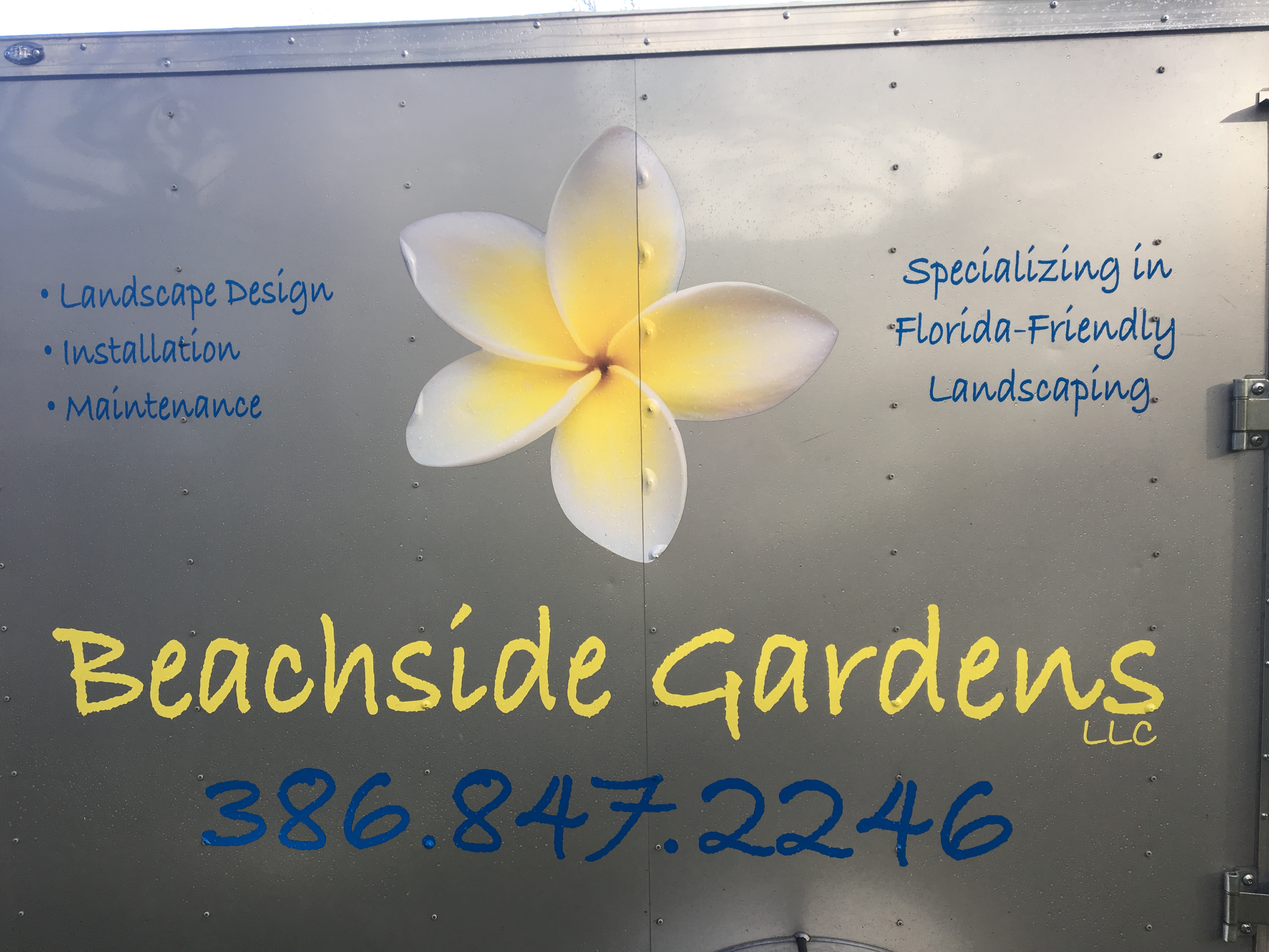 Beachside Gardens, LLC Owner - Trailer